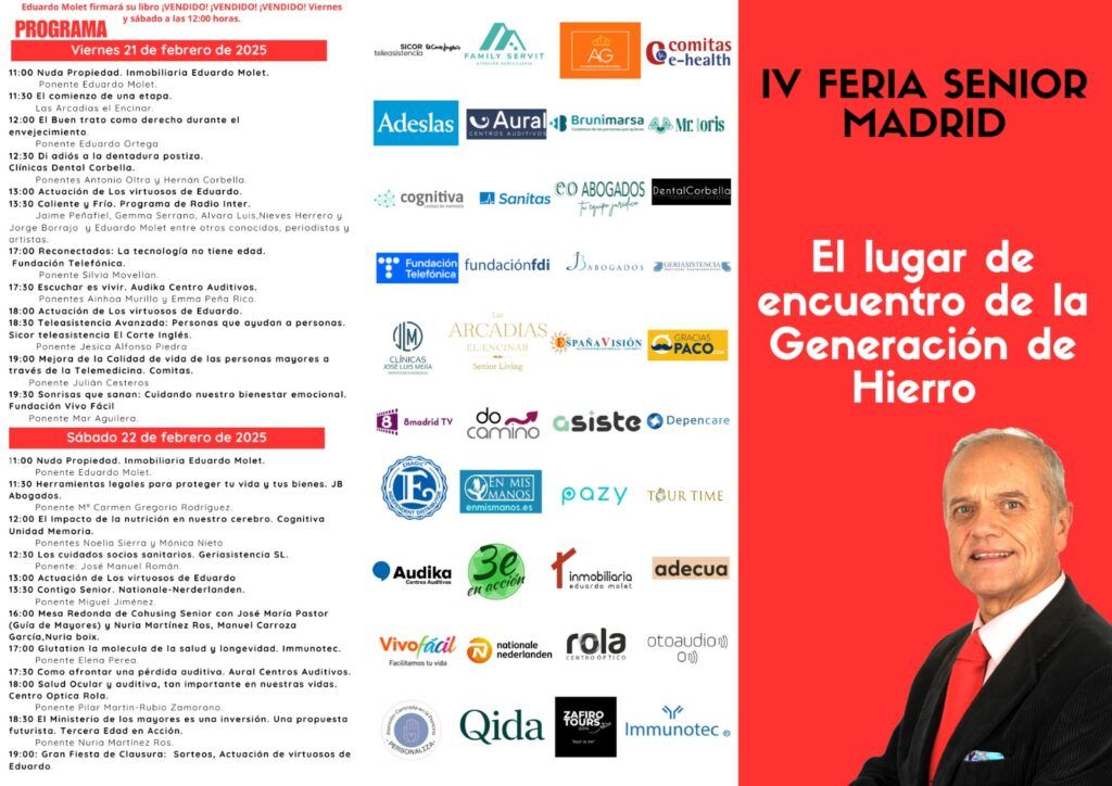 Programa IV Feria Senior Madrid 2025