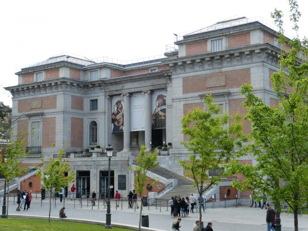 Side facade of the Prado Museum