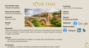 Infografia resumen del tour de Toledo Tour-Time