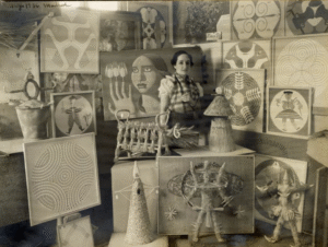 Maruja Mallo en su estudio, 1936