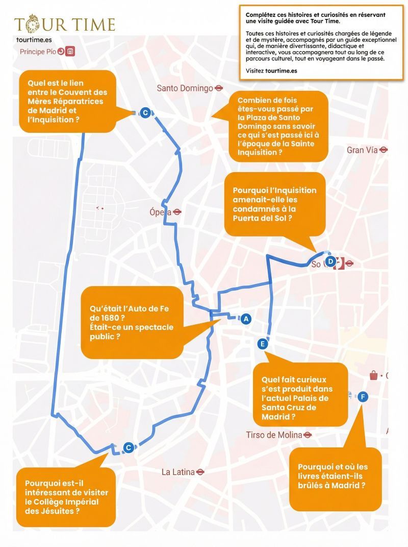 Infographie tour inquisition Madrid francais