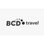 Logotipo de BCD travel con tres círculos de tamaño creciente sobre la letra "D".