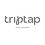 Logotipo de Triptap con el lema "travel for business" debajo del nombre principal.